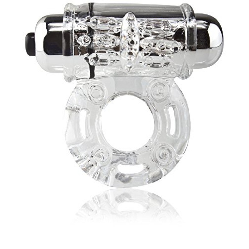 O WOW Super Powered Vibrating Ring - Clear